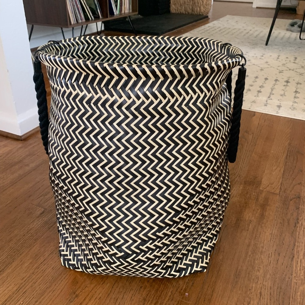 CB2 Woven Laundry Basket